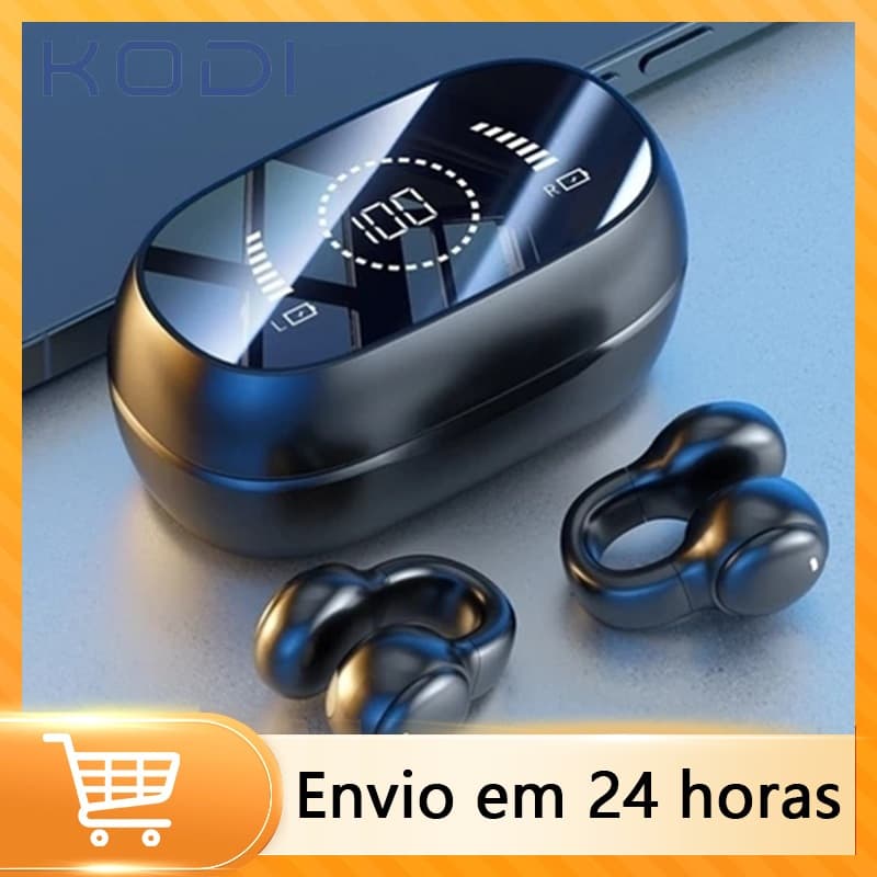 Fone de Ouvido Bluetooth Sem Fio Digital Alta Qualidade Intra Auricular B4