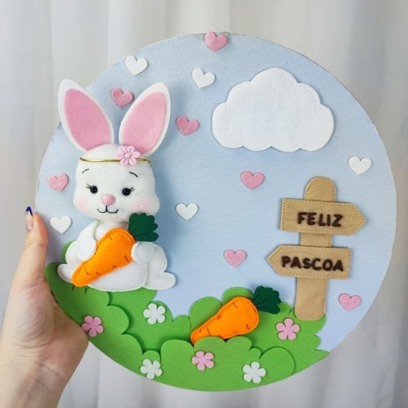Quadro Guirlanda LUXO Páscoa - Decoração Páscoa
