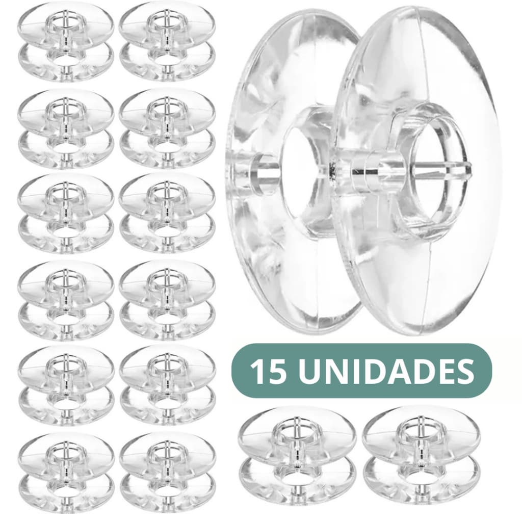 15 Bobinas Baixa Para Máquina de Costura Singer Facilita 247 2818 2868 2918 2968