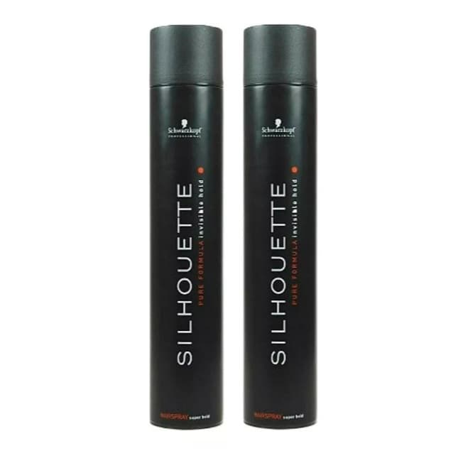 Kit Com 2 Spray Schwarzkopf Silhouette Hair Fixador 500ml