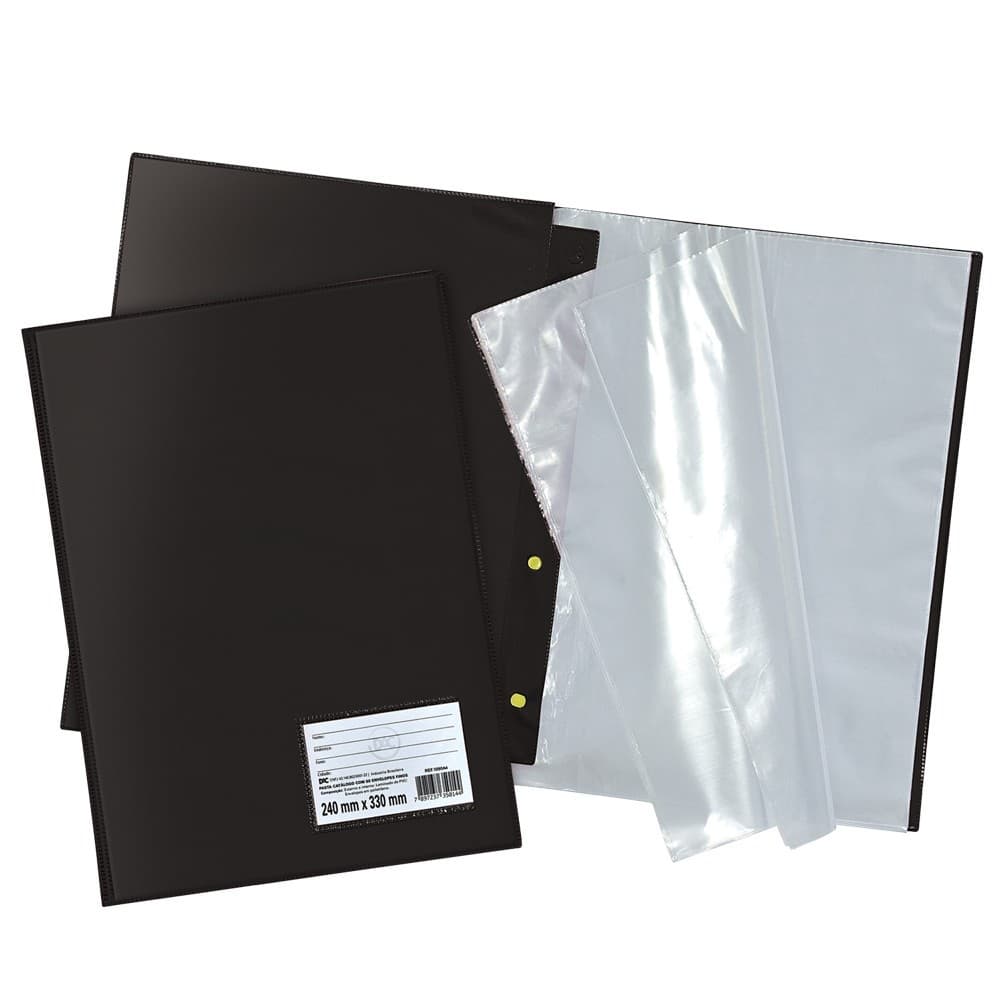 Envelope Plástico para Pasta Catálogo Fichário  A4 e Ofício - 04 furos / 02 furos / sem furos
