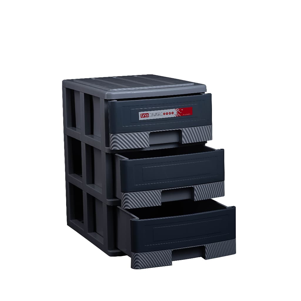 Gaveteiro Organizador 3 Gavetas. Gaveteiro De Plástico Móvel