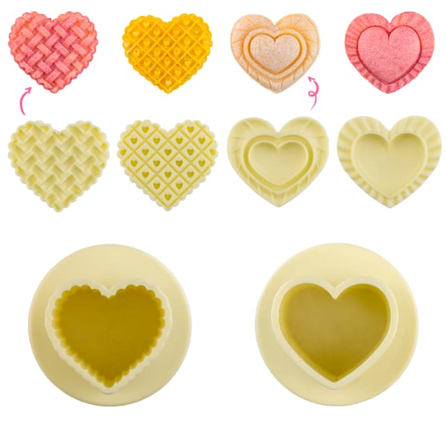 Ejetor Max Coracao Babado Para Modelar Moldar Brigadeiros Docinhos Massa Confeitaria Bluestar