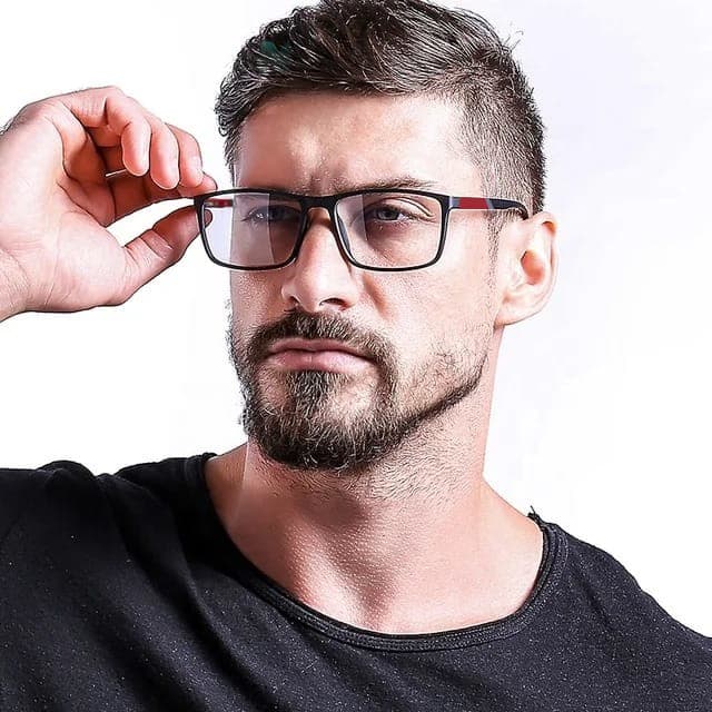 Armação de Óculos para Grau Masculino Quadrada Elegante, Confortável e Durável