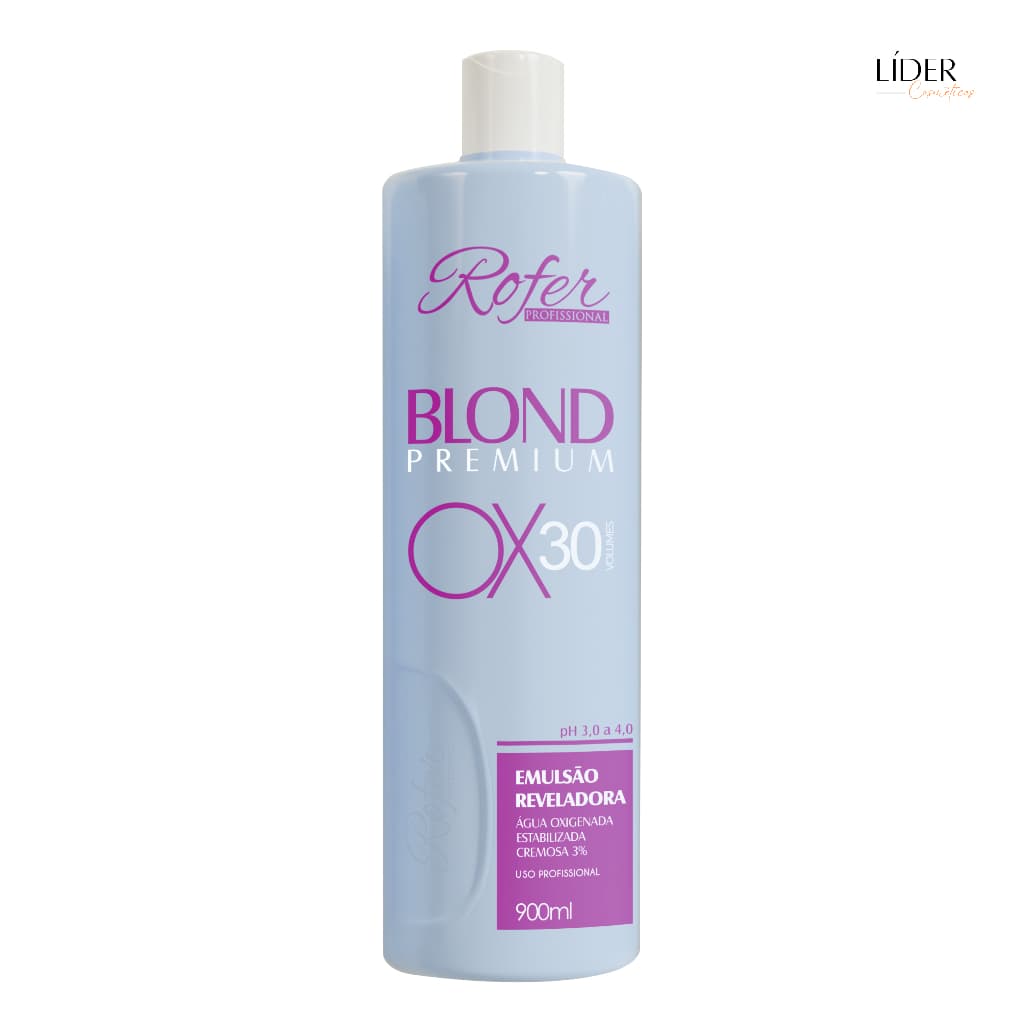 Água Oxigenada 30 Volumes 900ml Rofer Profissional