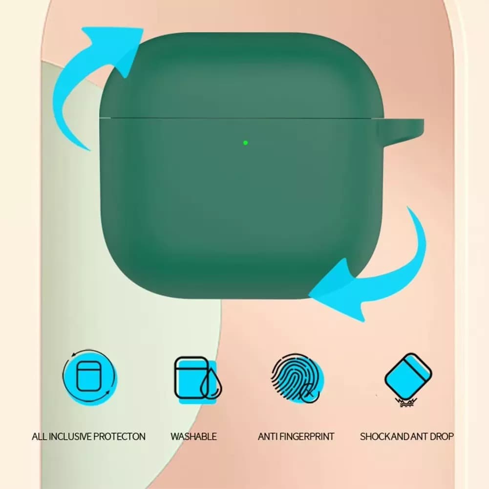 Capa De Silicone, Aveludada Compativel Para Air Pods 4