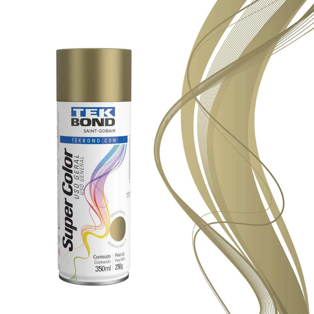 Tinta Spray Dourado 350ml - Tekbond