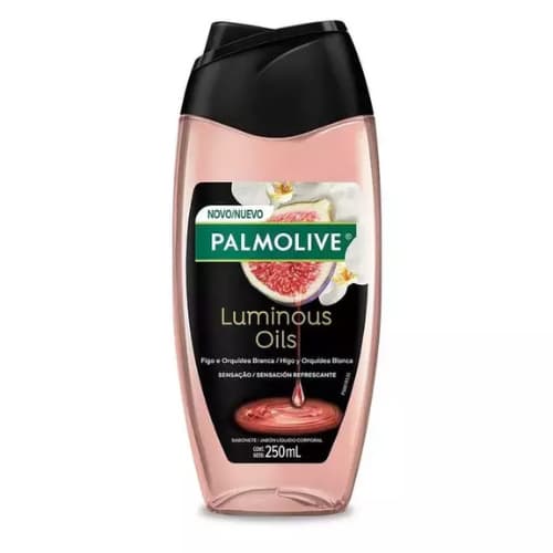 SABONETE LÍQUIDO PALMOLIVE LUMINOUS OILS FIGO E ORQUÍDEA BRANCA 250ML