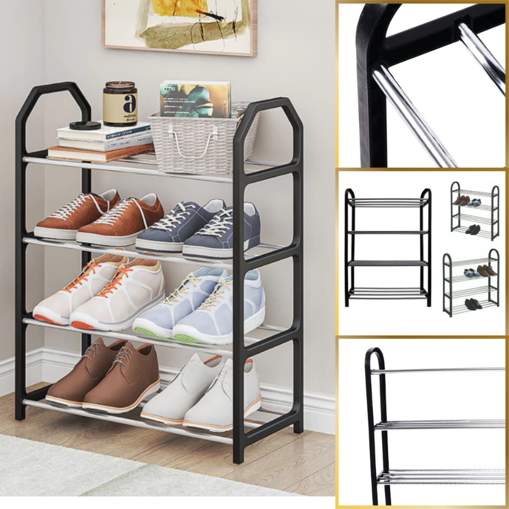 Organizador Sapateira Sapato Prateleira Ate 12 Pares 4 Andares ideal para Banheiros Salas Quartos
