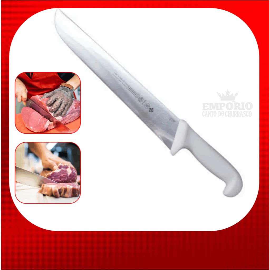 FACA DE CARNES MUNDIAL  12" AÇOUGUE CHURRASCO CHURRASQUEIRO CHEF DE COZINHA RESTAURANTE INOX MASTER LINE 7820-12