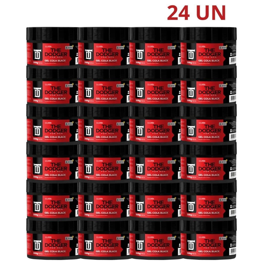 GEL COLA BLACK THE DODGER 300G ATACADO COM 24 - 12 OU 6 UNIDADES