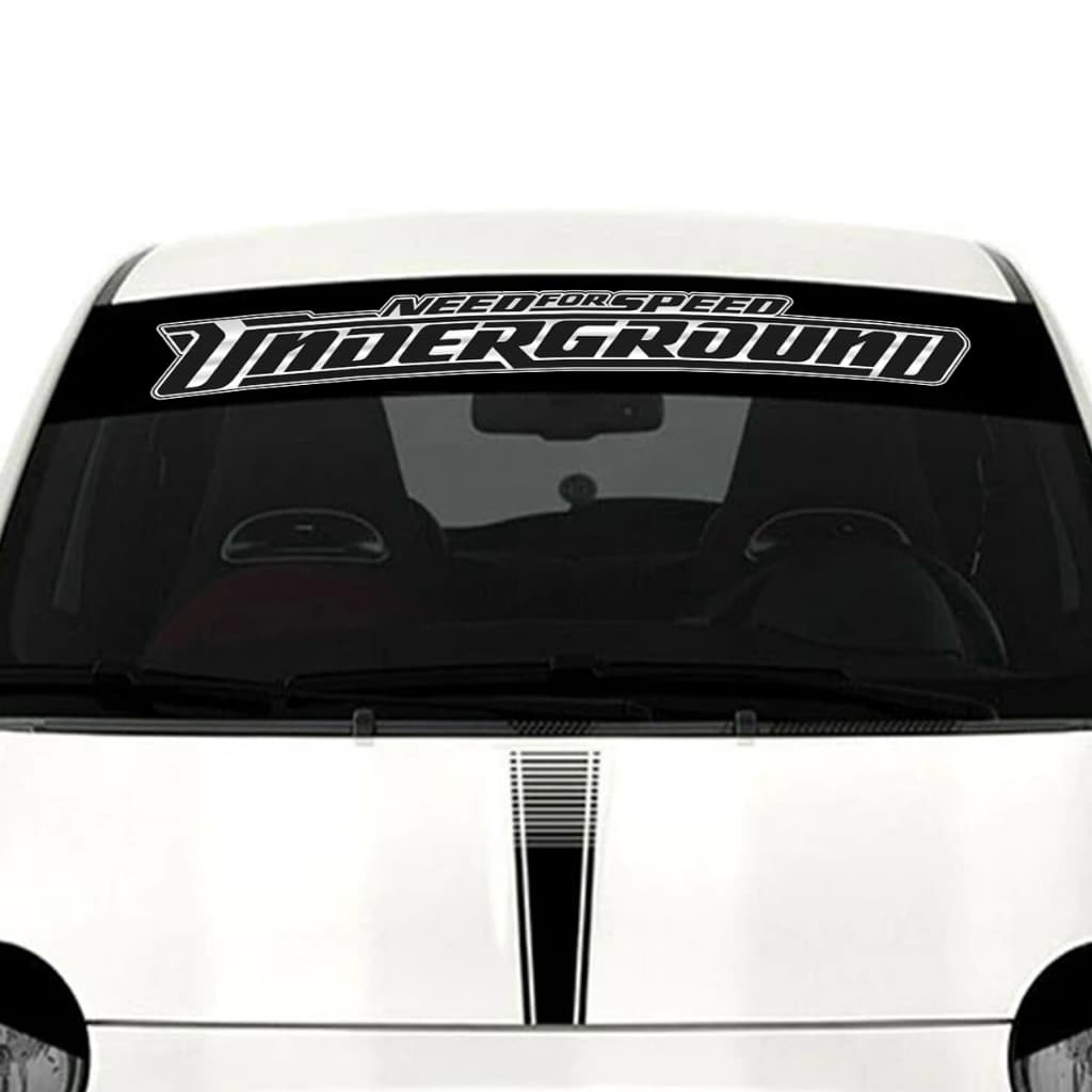 Adesivo Parabrisa Need for Speed Underground Frase Carro Rebaixado Dub Som Automotivo Vidro