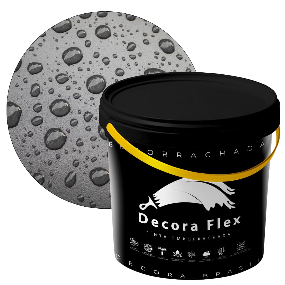 Tinta Emborrachada 3,6L | Flexível Elástica Elastomérica Impermeabilizante Fácil Aplicação Cores.