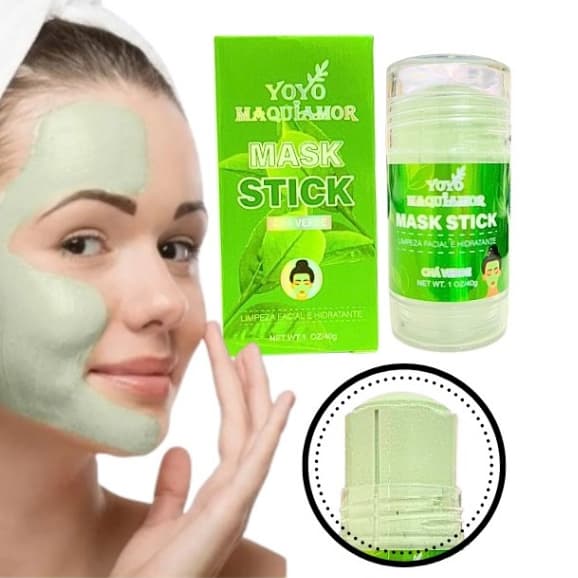 Yoyomaquiamor Mascara Facial Mask Stick Chá Verde Remove Cravos E Acne Limpeza Facial YYC-00025-B