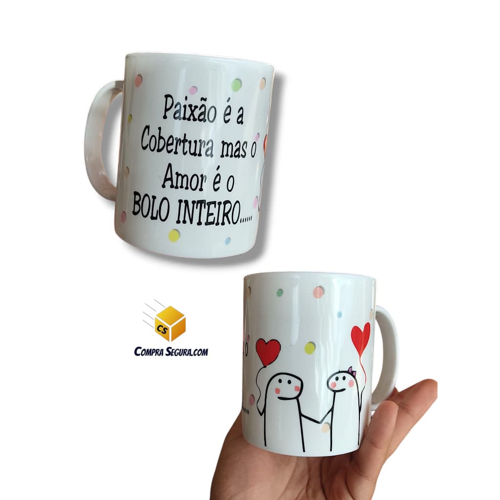 Caneca Flork meme bentô dia dos namorados/dia das mães/solteiros