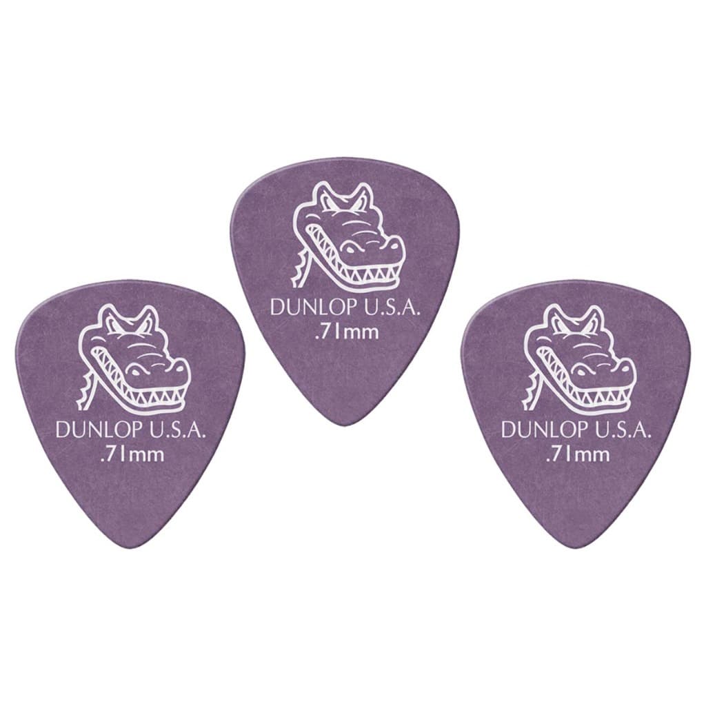 Kit 3 Palhetas Para Guitarra e Violão Gator Grip Dunlop