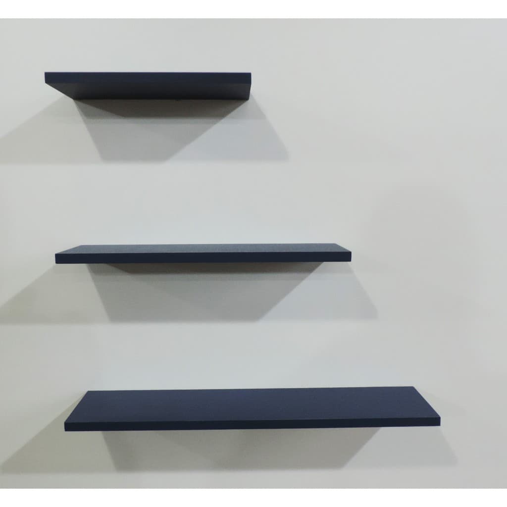 PR300 - Kit com 3 prateleiras multiuso em MDF tamanho 30x15cm, fixação com suporte invisível