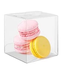 10 Caixa Maleta 10x10x10 cm Acetato Trans P/Lembrancinha Docinho Gourmet Ideia Embalagens Ref:C5242