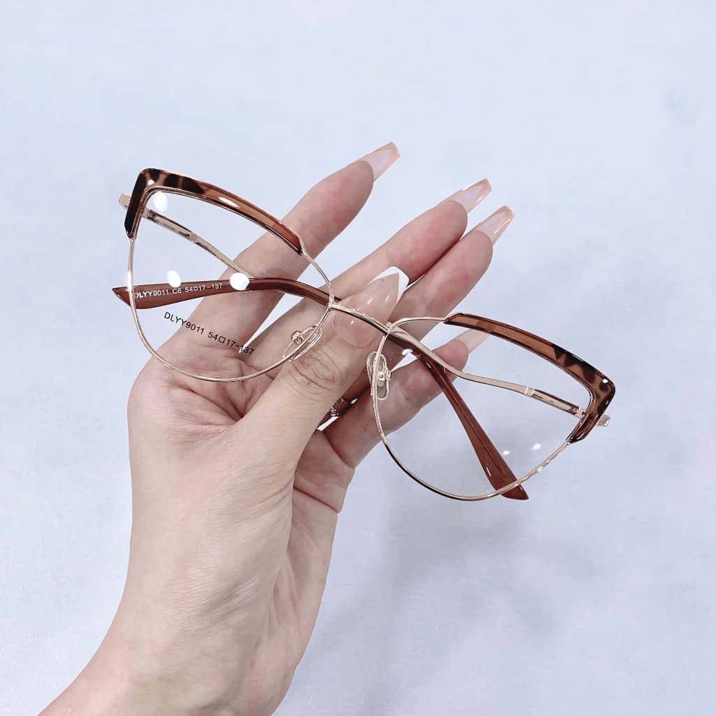 OCULOS DE ARMACAO METAL FEMINONO GATINHO