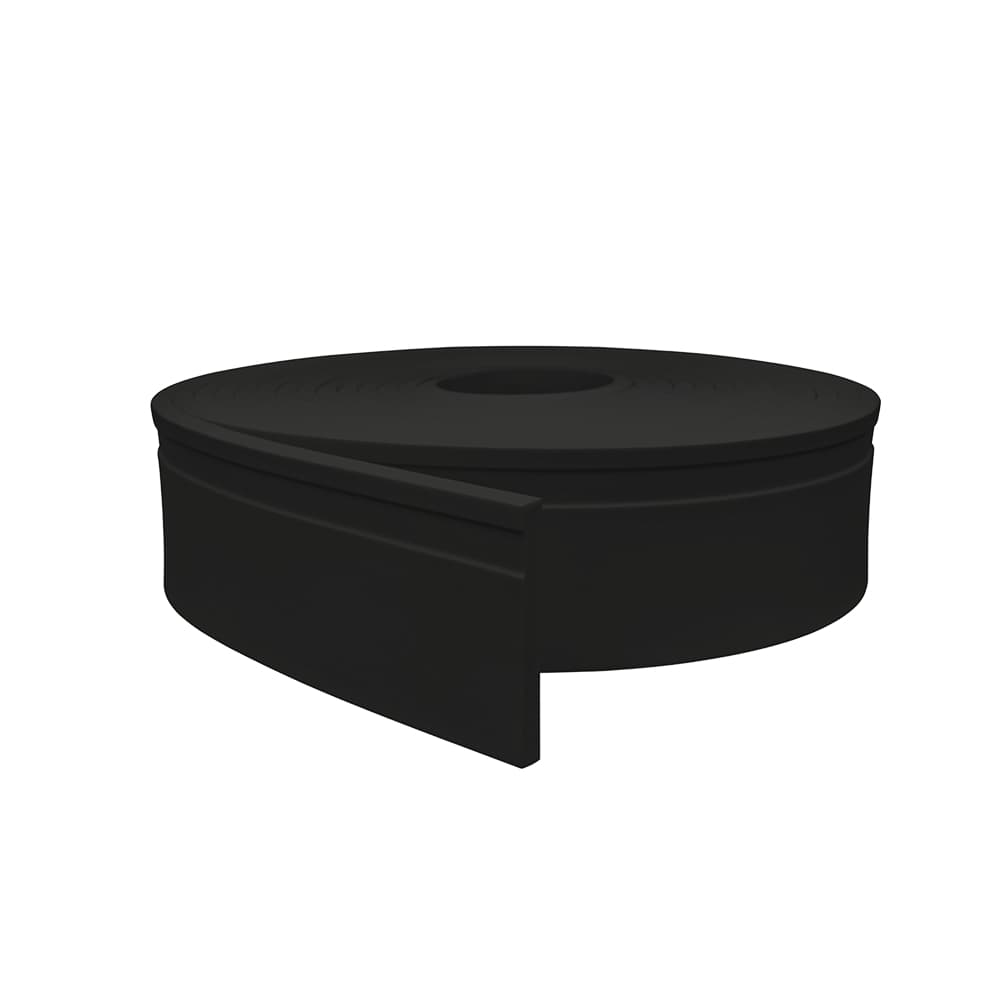 RODAPÉ DE EVA FLEXÍVEL PRETO AUTOCOLANTE 10CM X 1CM RP16 - 3M OUTLET