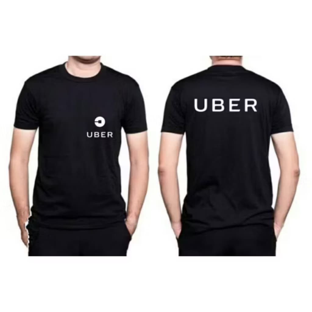 Camiseta masculina uniforme de Uber  algodão premium manga curta