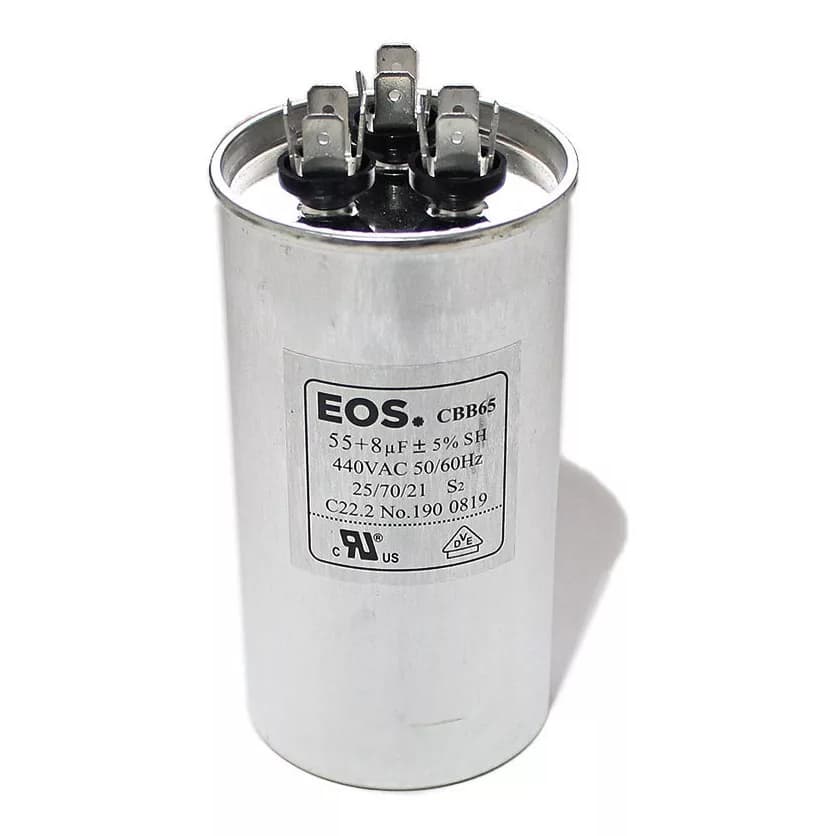 Capacitor Duplo Ar Condicionado 55 + 8 - EOS