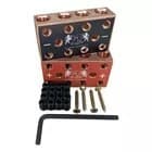 Bloco Barramento Cobre Energia 4x4 Vias Barramento Som Par