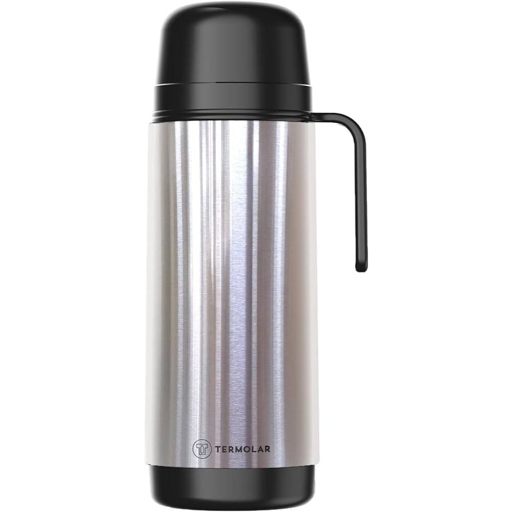 Garrafa Térmica Termolar Lúmina Inox 1 Litro Rolha Clean 12h Quente / 24h Frio Para Café, Chá, Suco