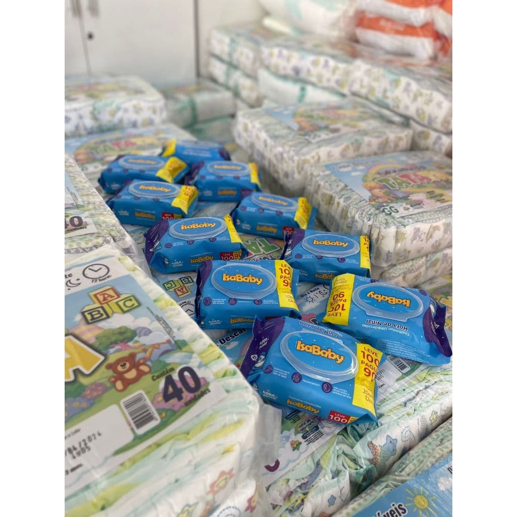 8 Pacotões Fraldas Infantil (Qualquer Tamanho) P- 320 un / M- 320 un / G-320 un / GG- 304 un / XXG -288 un + 900 un Toal