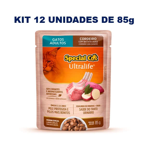 Sache Special Cat Ultralife Ração úmida para Gatos Adultos Caixa com 12un