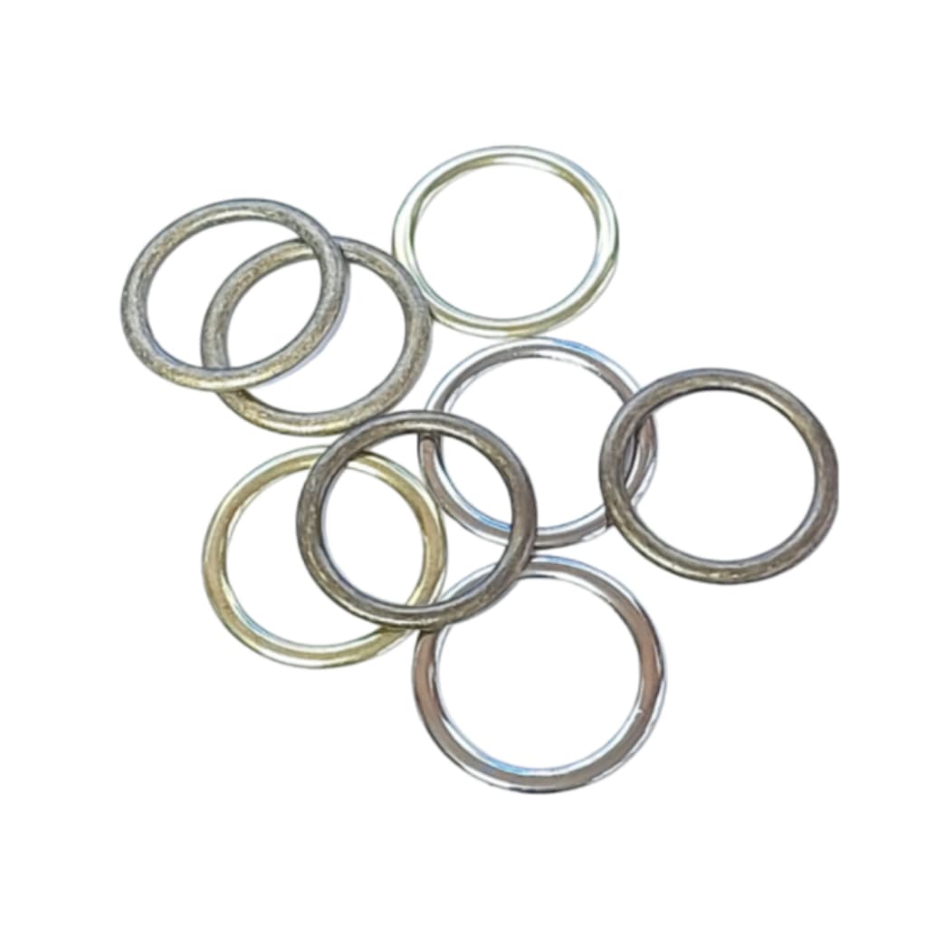 Argola Metal 15mm 20mm 30mm  C/10 unidades e  C/50 unidades Dourada / Prata / Ouro Velho - Confecção / Artesanatos