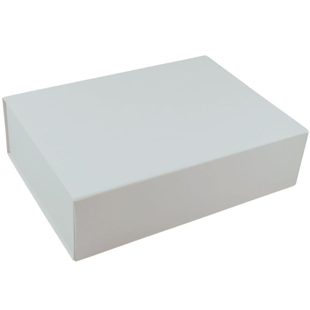 Caixa Magnetica Para Presente Branca 36x26x10 Padrinhos Namorados Branco em Papel Rígido