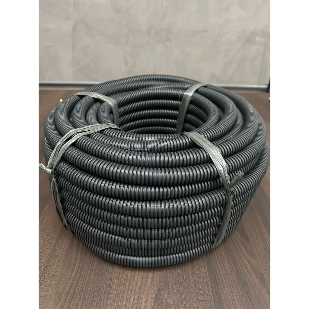 ELETRODUTO CORRUGADO "CONDUITE REFORÇADO" Preto 3/4" X 50 OU 100 Metros - Mangueira corrugada.