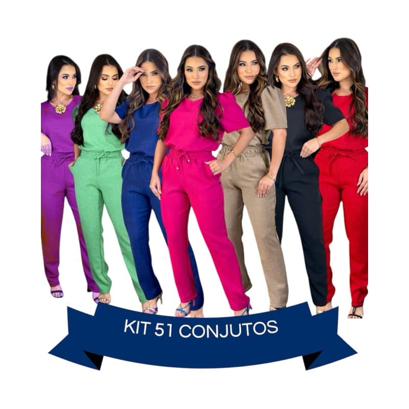 kit 51 conjuntos Linho elegante Scrub enfermagem estética pijama hospitalar escritório sofisticado