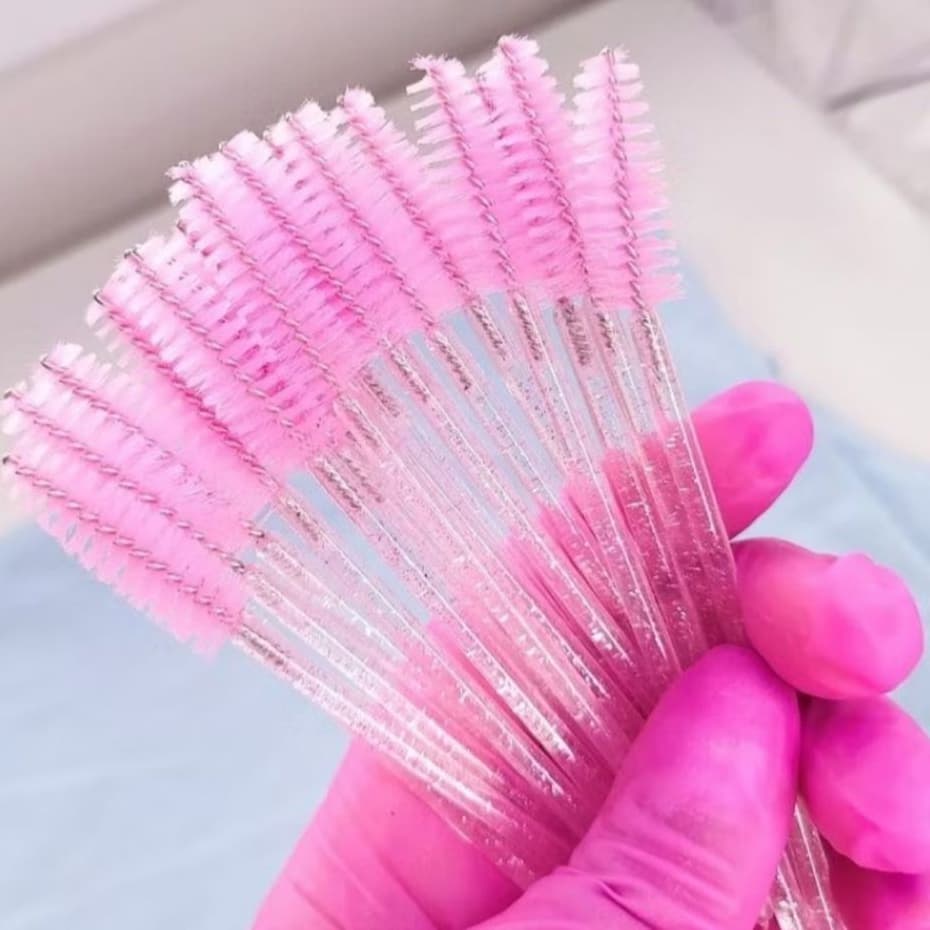 Escovinha para Cílios e Sobrancelhas, Aplicador de Máscara, Kit Higiene e Alongamento