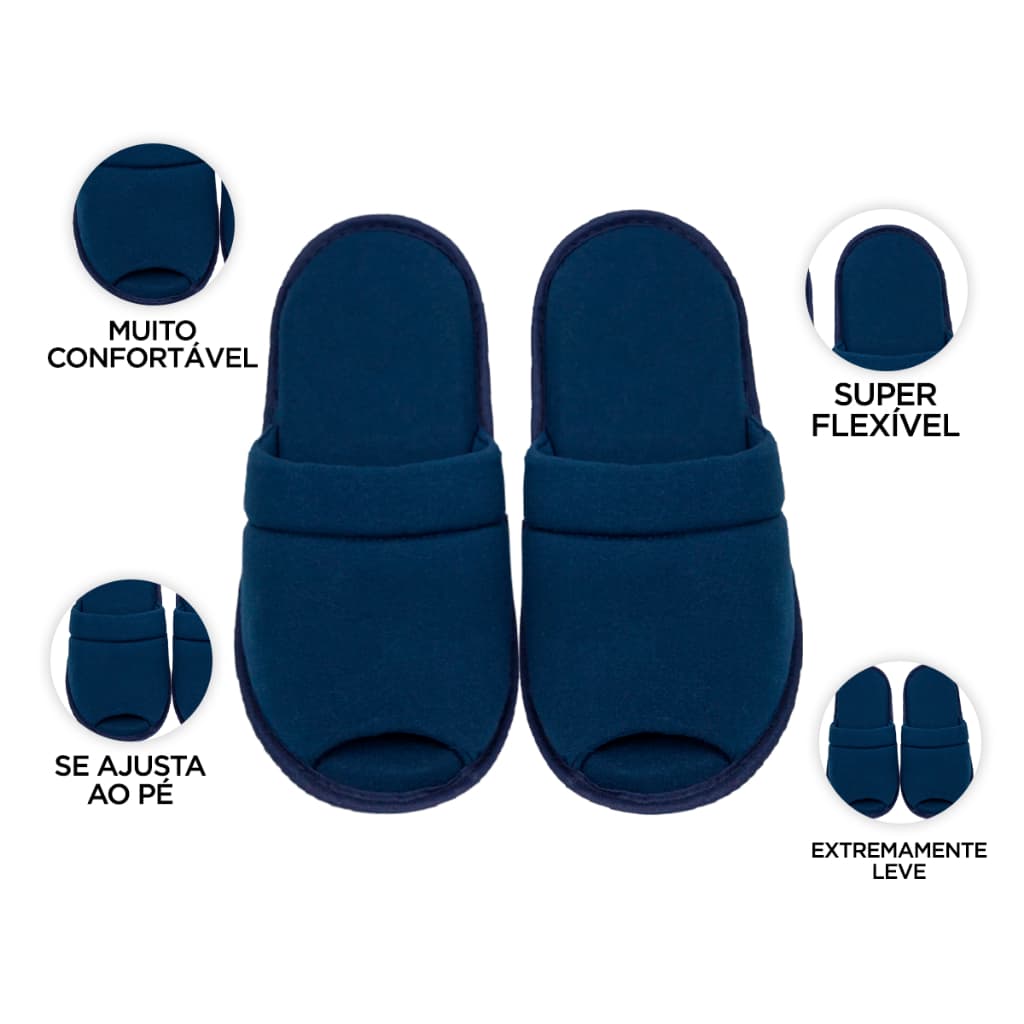 Pantufa Chinelo Masculino Slide Tecido Meia Malha Leve Confortável Macia