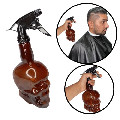 Borrifador Spray de Água para Cabeleireiro Caveira Marrom cod 1800