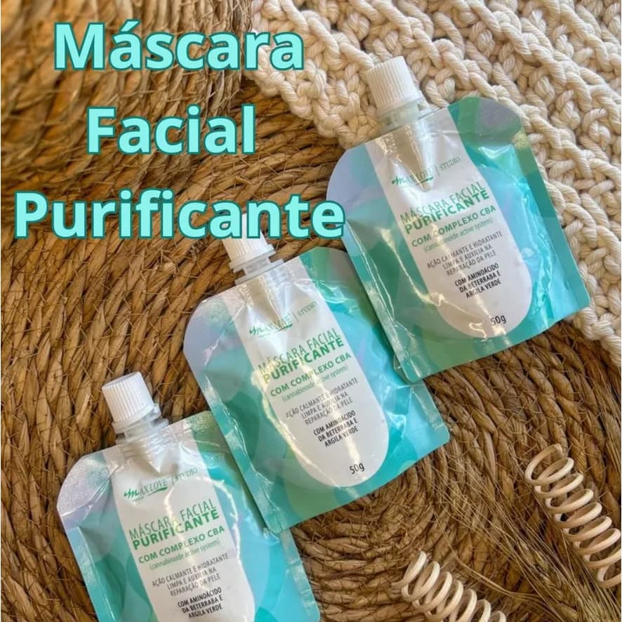 Máscara Facial Purificante Max Love 50g Com Completo CBA