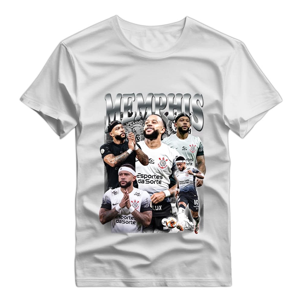 Camiseta Streetwear Idolo do Timão a Memphis Depay Envio Imediato