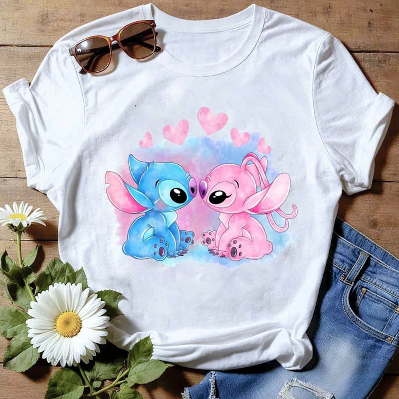 Camisa Camiseta Lilo Stitch Disney Varios Modelos Adulto e Infantil