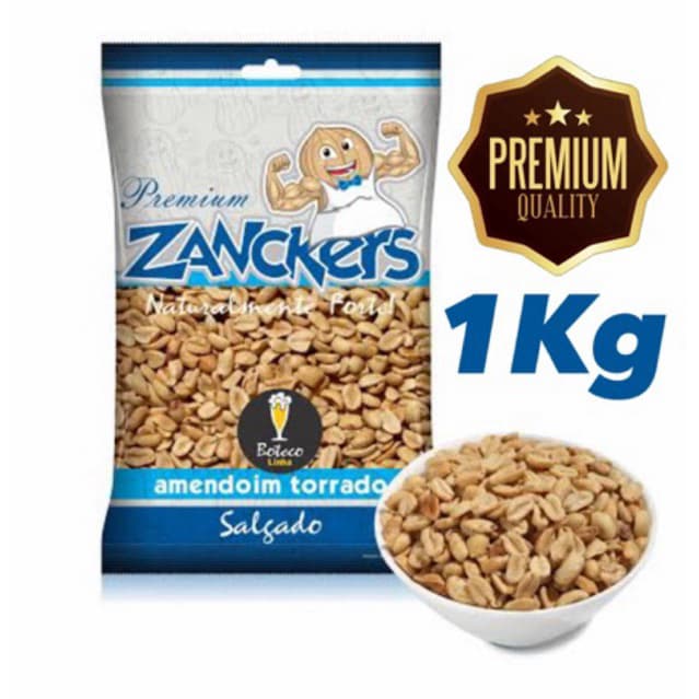 Amendoim Torrado 1 Kg Natural ( COM SAL ) Premium