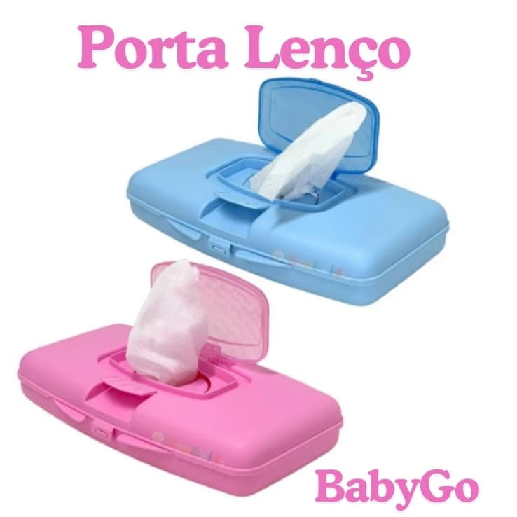 Porta Lenço Umedecido Babygo - Rosa ou Azul