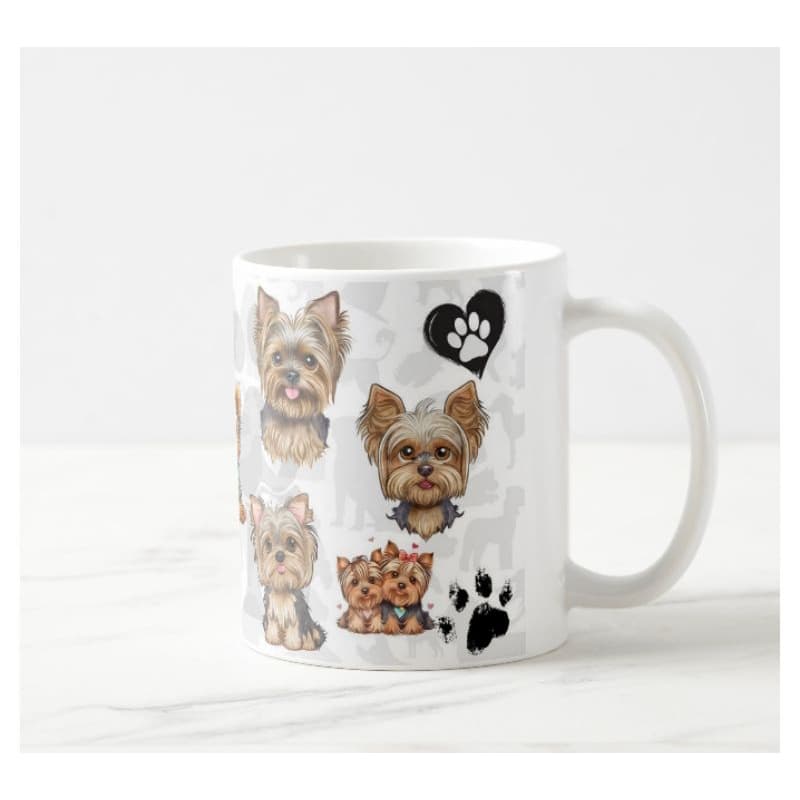 Caneca Yorkshire Mãe Pai de Pet Animais de Estimação Cerâmica
