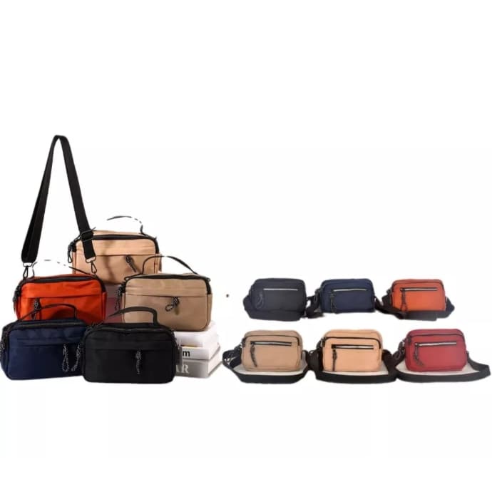 Bolsa Transversal Feminina Em Nylon Impermeavel