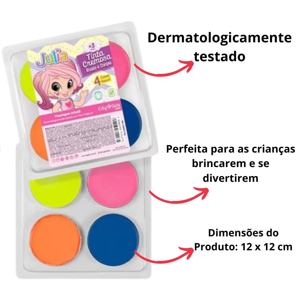 Maquiagem Infantil Tinta Cremosa Rosto e Corpo Para Festas/Carnaval/ Maquiagem meninas