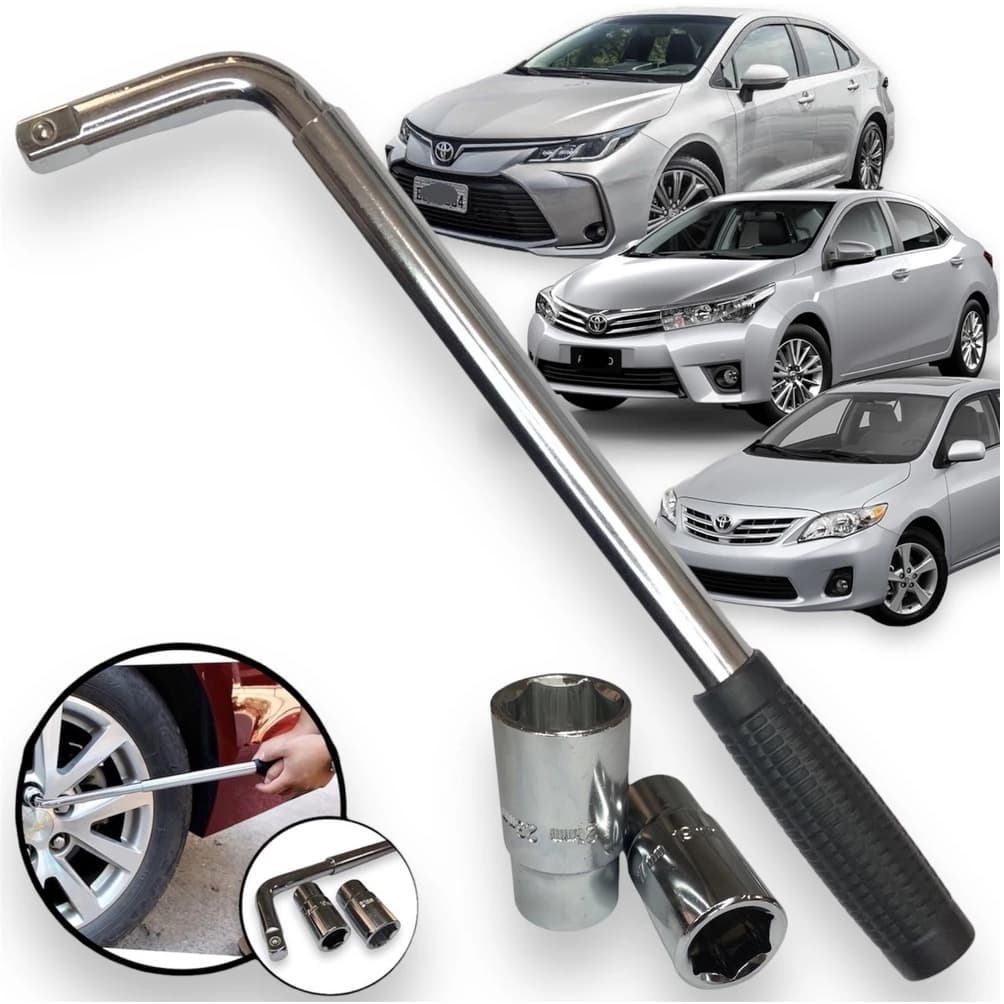Chave De Roda L Extensível Telescópica Toyota Corolla Todos