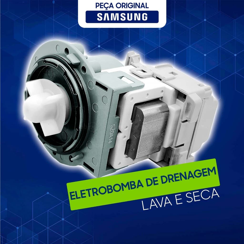 ELETROBOMBA DRENAGEM ORIGINAL LAVA E SECA LAVADORA SAMSUNG BOMBA DE DRENAGEM DC31-00181B DC31-00030B