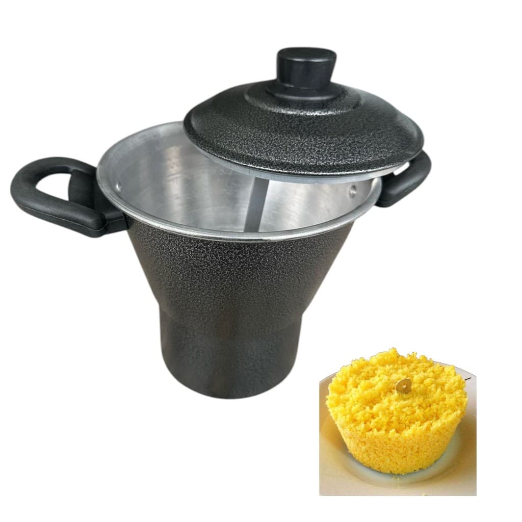 Cuscuzeira Tampa  Aluminio 16cm Cuscuz Nordestino /Paulista A Vapor Cozinha Legumes Batata Craqueado