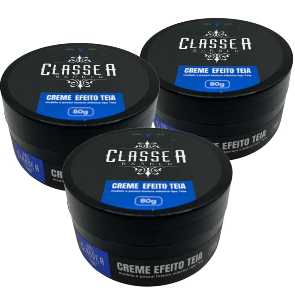 Kit 3 Pomada Para Cabelo Efeito Teia Classe A 80g