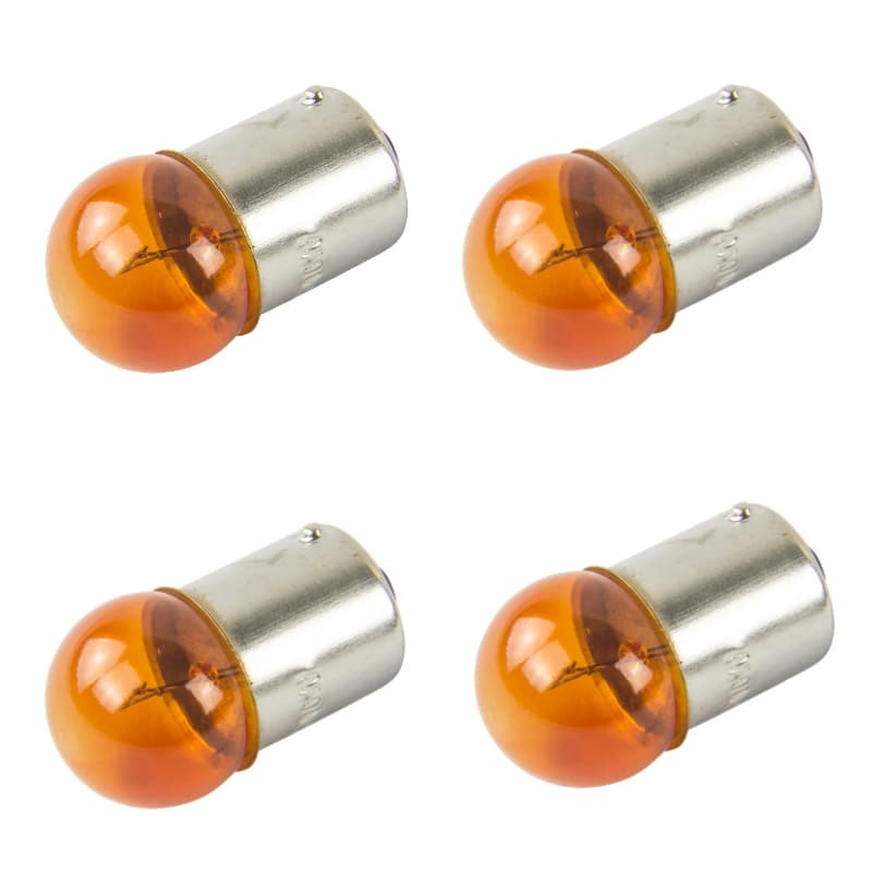 Lampada Pisca 12v 10w Soquete/base Ferro - Titan 160 Ambar ( 4 Unidades De Lâmpada )